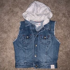 Hooded jean jacket